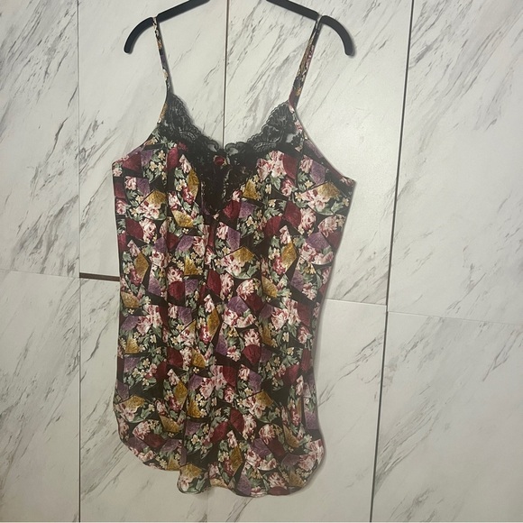 NEW Vintage Amelia's Floral Lace Chemise Lingerie Top SZ L - Picture 1 of 4